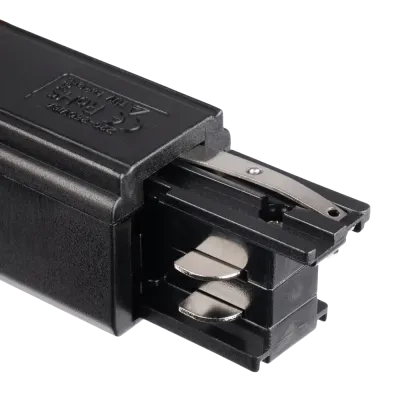Коннектор черный левый сетевой для 3Ф шинопровода 3P PTR EC-BL Left