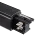Коннектор черный левый сетевой для 3Ф шинопровода 3P PTR EC-BL Left