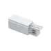 Коннектор белый правый сетевой для 3Ф шинопровода 3P PTR EC-WH Right