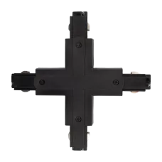 Коннектор черный X-образн. для 3Ф шинопровода 3P PTR CX-BL