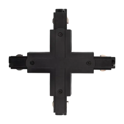 Коннектор черный X-образн. для 3Ф шинопровода 3P PTR CX-BL