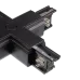 Коннектор черный X-образн. для 3Ф шинопровода 3P PTR CX-BL