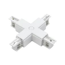 Коннектор белый X-образн. для 3Ф шинопровода 3P PTR CX-WH
