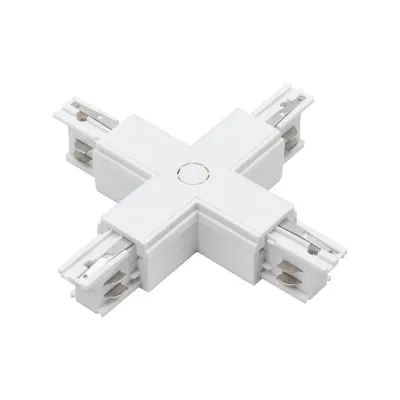 Коннектор белый X-образн. для 3Ф шинопровода 3P PTR CX-WH