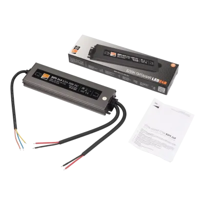Драйвер для светодиодный ленты BSPS 24V  8,25A=200W IP67 5 л.гар.Jazzway