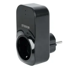 Реле напряжения для розетки   VP-100B-3M, 230В, 16A,черный