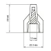 Скрутка СИЗ PSC-P-7-R (СИЗ-7Л) красная/ 50шт./ Jazzway