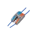 Клеммы СМК  монтажные многоразовые проходные PTC-2P 4224 BL/2 450V 32A 0.08-2.5(4.0)mm2 / 2 шт./ Jazzway
