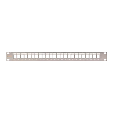 Панель 19'', 1U, наборная, под 24 модуля Keystone, UTP/STP, металлик