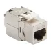 Модуль Keystone кат.5e, STP, 1xRJ45, T568A/B, без инструмента, белый
