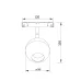 Светильник трековый Ball S35   3000K  15Вт Maytoni TR028-2-15W3K-W