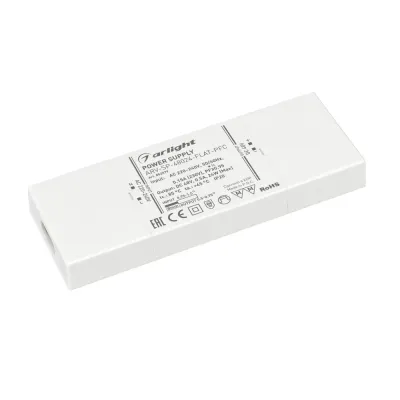 Блок питания ARV-SP-48024-FLAT-PFC (48V, 0.5A, 24W) (ARL, IP20 Пластик, 5 лет)