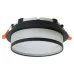 Светильник потолочный встраиваемый, 25W 230V GX70, черный, круг, без лампы, DL700