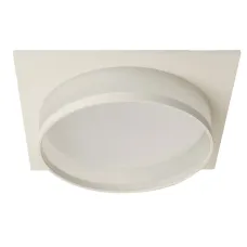 Светильник потолочный встраиваемый, 25W 230V GX70, белый, квадрат, без лампы, DL701