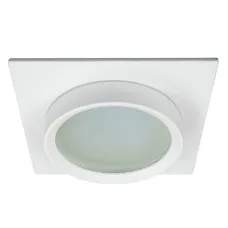 Светильник потолочный встраиваемый, 15W 230V GX53, IP44, белый, квадрат, без лампы, DL505