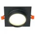 Светильник потолочный встраиваемый, 15W 230V GX53, IP44, черный, квадрат, без лампы, DL505