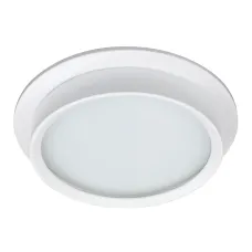 Светильник потолочный встраиваемый, 25W 230V GX70, IP44, белый, круг, без лампы, DL704