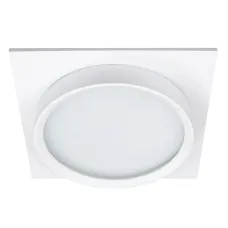 Светильник потолочный встраиваемый, 25W 230V GX70, IP44, белый, квадрат, без лампы, DL705