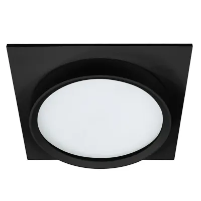 Светильник потолочный встраиваемый, 25W 230V GX70, IP44, черный, квадрат, без лампы, DL705