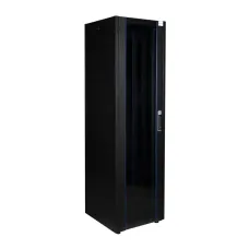 Шкаф нап. 19'', 32U 600х600, перед. дв. стек, задн. стен., мет, чер.