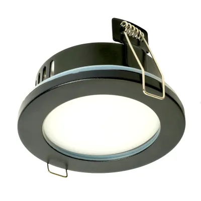 Светильник потолочный встраиваемый, 15W 230V GX53, IP44, черный, без лампы, DL544