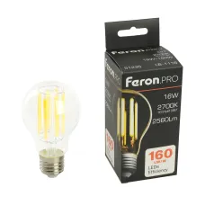 Лампа светодиодная, 2560LM 16W 175-265V E27 2700K, LB-1116