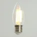 Лампа светодиодная, 1280LM 8W 175-265V E27 2700K C35 прозрачная, LB-1208