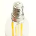 Лампа светодиодная, 1300LM 8W 175-265V E14 4000K C35T прозрачная, LB-1218