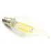 Лампа светодиодная, 1300LM 8W 175-265V E14 4000K C35T прозрачная, LB-1218