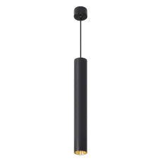 Светильник потолочный на подвесе MR11 35W, 230V, черный + золото, D40*H250 ML1018