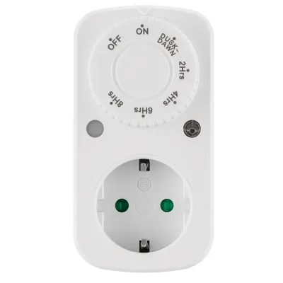 Розетка с таймером (с датчиком освещенности) 3600W/16A 230V, TM28
