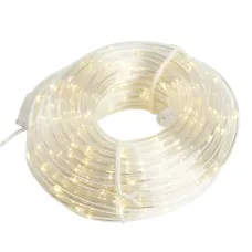 Гирлянда линейная Мини Дюралайт 220V, 260 LED 2700K с контроллером, 15м, IP20,  прозрачный шнур, CL587