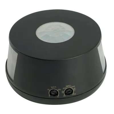 Датчик движения и освещенности 2000W 30m  360°(верт.) чёрный SEN19