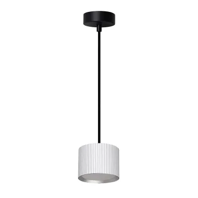 Светильник потолочный на подвесе GX53 12W 230V, серебро + черный HL4588