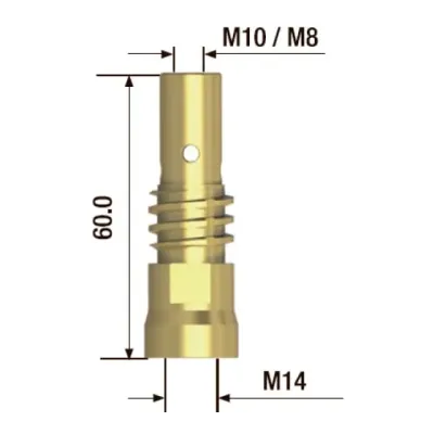 Адаптер контактного наконечника M8х65 мм (2 шт.)