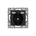Механизм розетки с USB зарядкой SCT-MUAA-PL-BK 250V, 16A