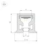 Профиль с экраном SL-MINI-3-H10-F12-2000 IRON GREY Алюминий+пластик