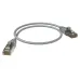 Патч-корд F/UTP, категория 5е, 2xRJ45, экранированный, серый, LSZH, 0.5 м