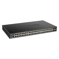 Коммутатор настраиваемый PoE L2 с 48 портами 10/100/1000 Мб/с, 4хSFP+ 370 Вт DGS-1250-52XMP/A1A