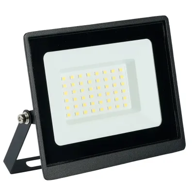 Прожектор светодиодный 2835 SMD 50W 6400K IP65  AC175-265V/50Hz, черный, LL-935