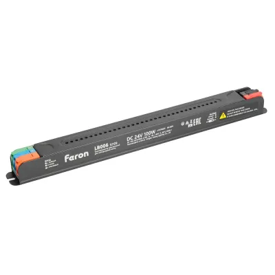 LB006 Трансформатор  для светодиодной ленты с диммированием 100W 24V IP20 , клипсы