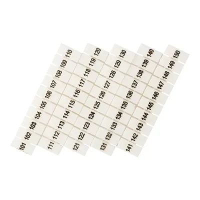Маркеры для UT/ST/Push-in 2,5 с нумерацией 100-150 (100 шт.) EKF