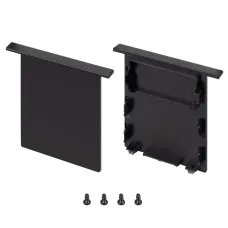 Заглушка SL-LINIA52-3L-F-MIDDLE BLACK глухая (Пластик)