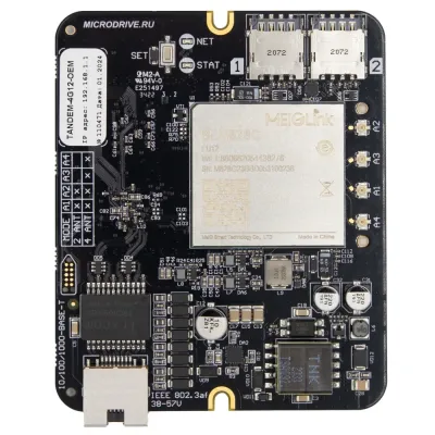 Роутер 4G встраиваемый, TANDEM 4G12-OEM-1, LTE Cat.12, 2 SIM, Gigabit Ethernet (без Wi-Fi)