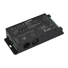 Декодер INTELLIGENT SMART-DMX512-104-83-RDM-SUF (12-48V, 4x8A, XLR3/RJ45) (IARL, IP20 Металл, 5 лет)