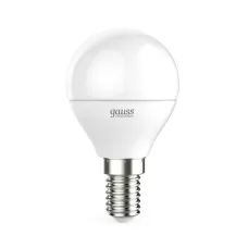 Лампа Gauss Elementary Шар 8W 540lm 4100K Е14 LED 1/10/100