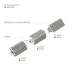 Профиль с экраном SL-MINI-3-H10-F12-2000 IRON GREY Алюминий+пластик