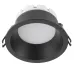 Светильник потолочный встраиваемый, 15W 230V GX53, черный, круг, без лампы, DL512