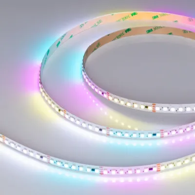 Лента светодиодная 22 Вт/м 24В IP20 RGB 140LED/м SPI-F140-10mm SMD 3535 5 м