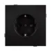 Механизм электрической розетки SCT-TENDO-MEU1-PL-BK 230V, 16A, Чёрный, 1 пост